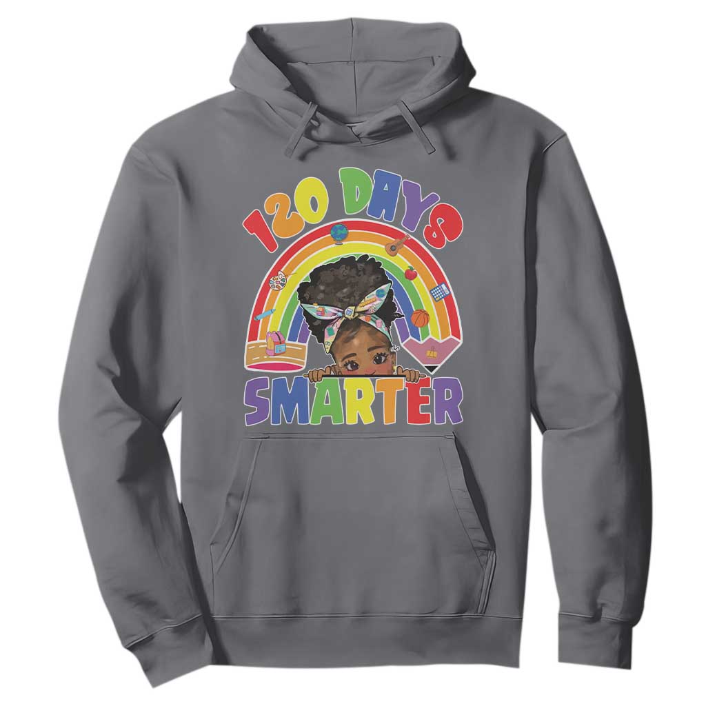 Funny 120 Days Smarter Afro African American Girl Hoodie TS11 Charcoal Print Your Wear
