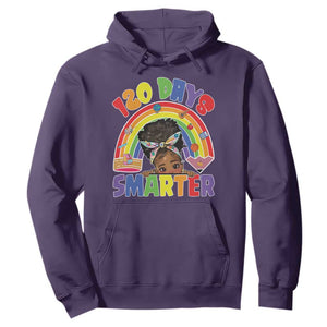 Funny 120 Days Smarter Afro African American Girl Hoodie TS11 Purple Print Your Wear