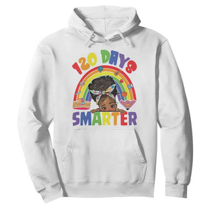 Funny 120 Days Smarter Afro African American Girl Hoodie TS11 White Print Your Wear