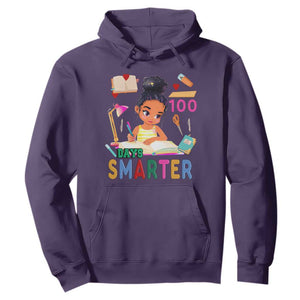 Funny 100 Days Smarter Black Afro African American Girl Hoodie TS11 Purple Print Your Wear