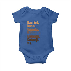 Melanin Black Pride Baby Onesie Harriet Rosa Angela Michelle Kamala Ketanji Me Black History Leaders TS11 Royal Blue Print Your Wear