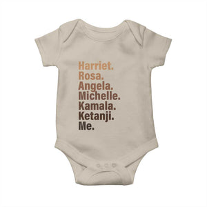 Melanin Black Pride Baby Onesie Harriet Rosa Angela Michelle Kamala Ketanji Me Black History Leaders TS11 Sand Print Your Wear