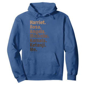 Melanin Black Pride Hoodie Harriet Rosa Angela Michelle Kamala Ketanji Me Black History Leaders TS11 Royal Blue Print Your Wear