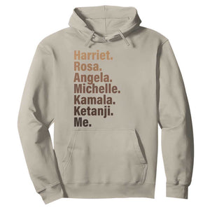 Melanin Black Pride Hoodie Harriet Rosa Angela Michelle Kamala Ketanji Me Black History Leaders TS11 Sand Print Your Wear