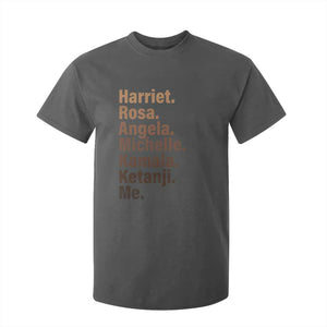 Melanin Black Pride T Shirt For Kid Harriet Rosa Angela Michelle Kamala Ketanji Me Black History Leaders TS11 Dark Heather Print Your Wear