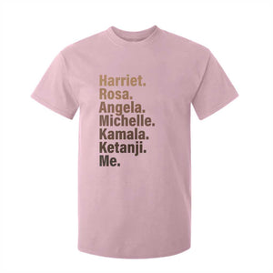 Melanin Black Pride T Shirt For Kid Harriet Rosa Angela Michelle Kamala Ketanji Me Black History Leaders TS11 Light Pink Print Your Wear