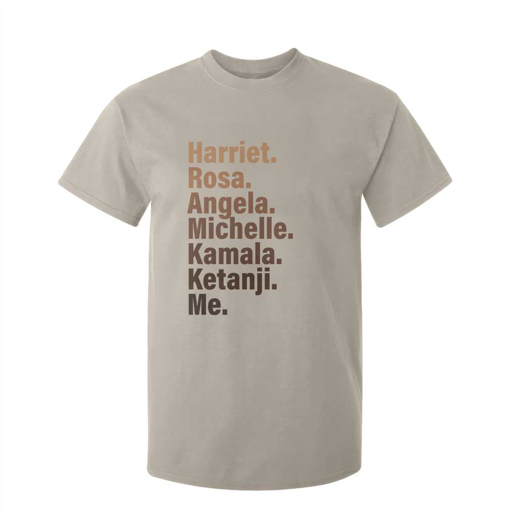 Melanin Black Pride T Shirt For Kid Harriet Rosa Angela Michelle Kamala Ketanji Me Black History Leaders TS11 Sand Print Your Wear