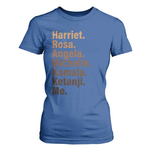 Melanin Black Pride T Shirt For Women Harriet Rosa Angela Michelle Kamala Ketanji Me Black History Leaders TS11 Royal Blue Print Your Wear