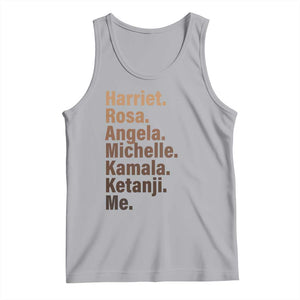 Melanin Black Pride Tank Top Harriet Rosa Angela Michelle Kamala Ketanji Me Black History Leaders TS11 Athletic Heather Print Your Wear