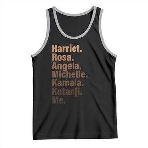 Melanin Black Pride Tank Top Harriet Rosa Angela Michelle Kamala Ketanji Me Black History Leaders TS11 Black Athletic Heather Print Your Wear