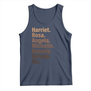 Melanin Black Pride Tank Top Harriet Rosa Angela Michelle Kamala Ketanji Me Black History Leaders TS11 Navy Print Your Wear