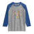 Funny 100 Days Of School Bracelet Raglan Shirt TS11 Sport Gray Royal Print Your Wear