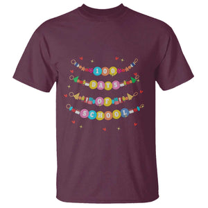Funny 100 Days Of School Bracelet T Shirt TS11 Maroon Print Your Wear