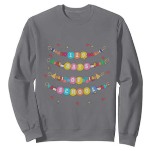 Funny 120 Days Of School Bracelet Sweatshirt TS11 Charcoal Print Your Wear