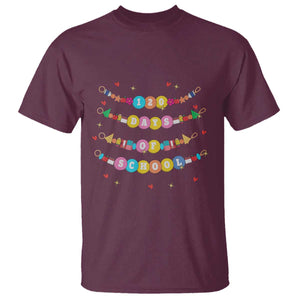 Funny 120 Days Of School Bracelet T Shirt TS11 Maroon Print Your Wear