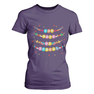 Funny 120 Days Of School Bracelet T Shirt For Women TS11 Purple Print Your Wear