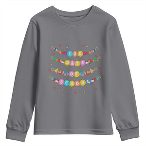 Funny 120 Days Of School Bracelet Youth Sweatshirt TS11 Charcoal Print Your Wear