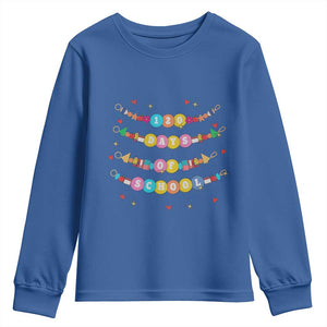 Funny 120 Days Of School Bracelet Youth Sweatshirt TS11 Royal Blue Print Your Wear