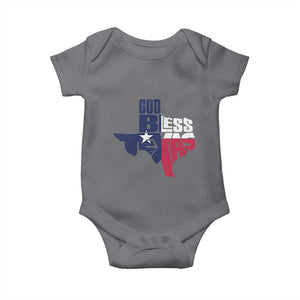 American Texan Baby Onesie God Bless Texas TX Flag TS11 Charcoal Print Your Wear