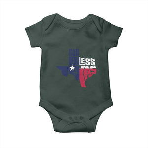 American Texan Baby Onesie God Bless Texas TX Flag TS11 Print Your Wear