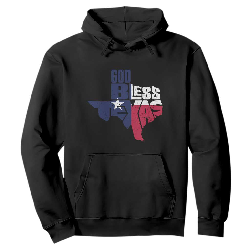 American Texan Hoodie God Bless Texas TX Flag TS11 Black Print Your Wear