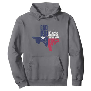 American Texan Hoodie God Bless Texas TX Flag TS11 Charcoal Print Your Wear