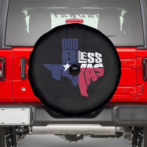 American Texan Spare Tire Cover God Bless Texas TX Flag TS11 Black Print Your Wear