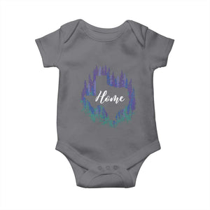 Texas Home State Map Pride Bluebonnets Baby Onesie TS11 Charcoal Print Your Wear