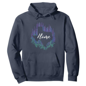 Texas Home State Map Pride Bluebonnets Hoodie TS11 Navy Print Your Wear