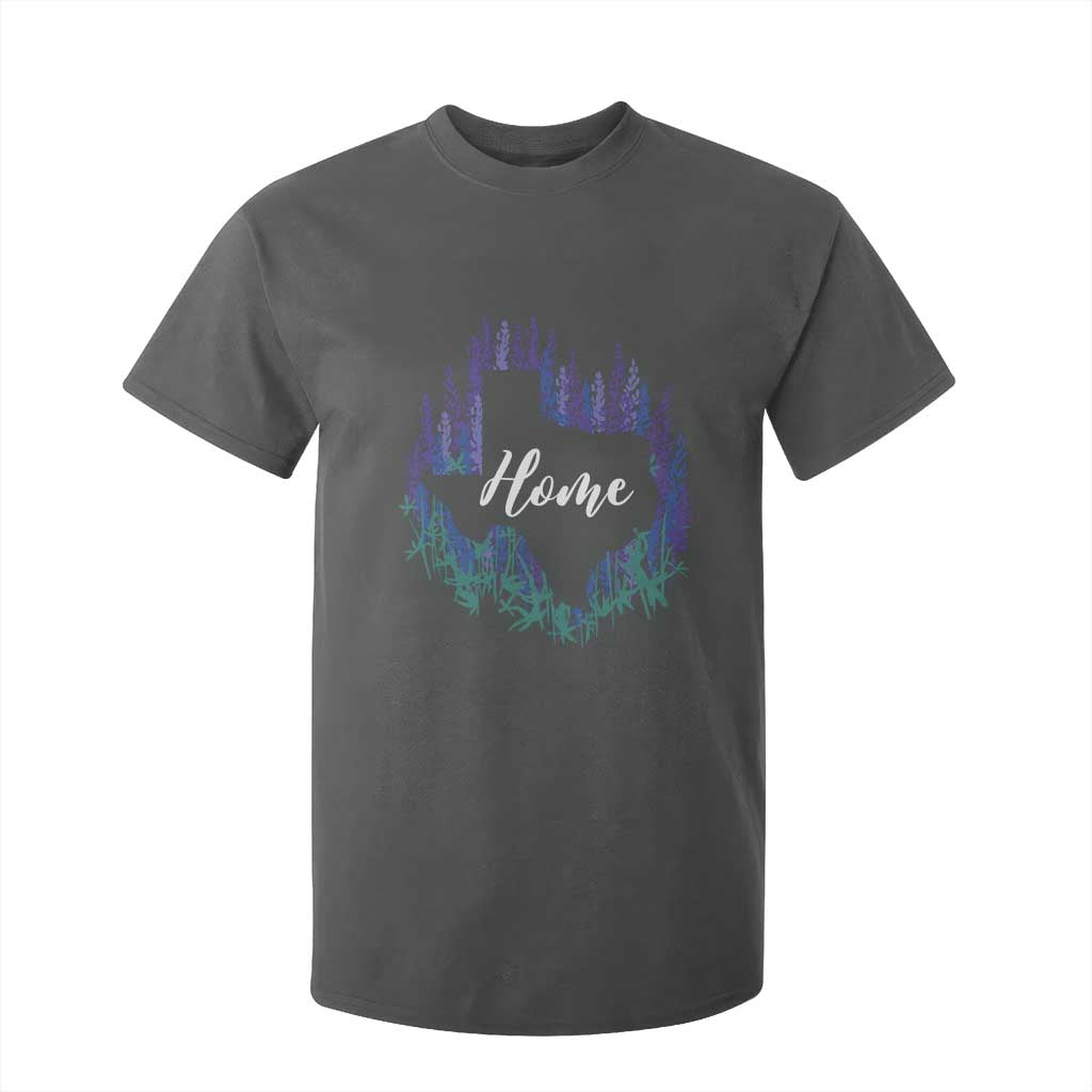Texas Home State Map Pride Bluebonnets T Shirt For Kid TS11 Dark Heather Print Your Wear