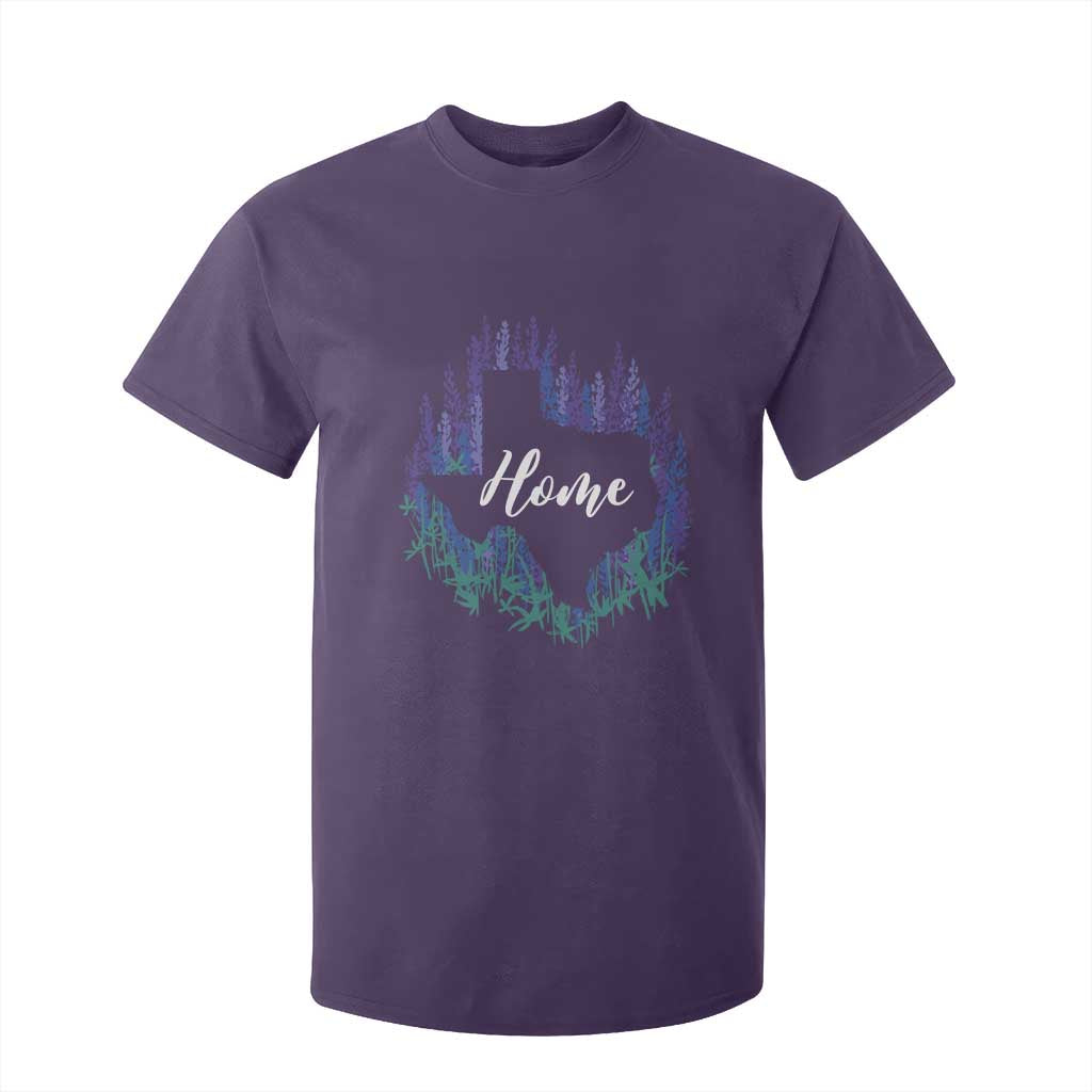Texas Home State Map Pride Bluebonnets T Shirt For Kid TS11 Purple Print Your Wear