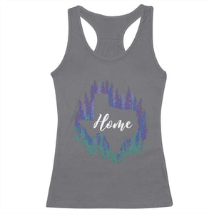 Texas Home State Map Pride Bluebonnets Racerback Tank Top TS11 Charcoal Print Your Wear
