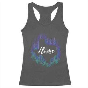 Texas Home State Map Pride Bluebonnets Racerback Tank Top TS11 Dark Heather Print Your Wear