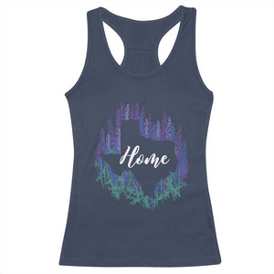 Texas Home State Map Pride Bluebonnets Racerback Tank Top TS11 Navy Print Your Wear