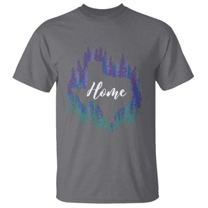 Texas Home State Map Pride Bluebonnets T Shirt TS11 Charcoal Print Your Wear
