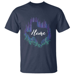 Texas Home State Map Pride Bluebonnets T Shirt TS11 Navy Print Your Wear
