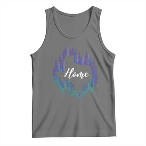 Texas Home State Map Pride Bluebonnets Tank Top TS11 Black Heather Print Your Wear