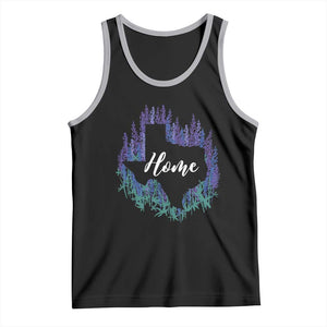Texas Home State Map Pride Bluebonnets Tank Top TS11 Black Athletic Heather Print Your Wear