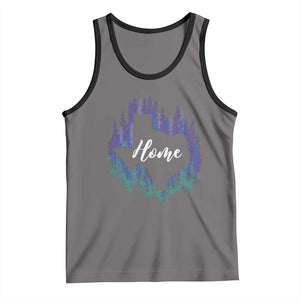 Texas Home State Map Pride Bluebonnets Tank Top TS11 Deep Heather Black Print Your Wear