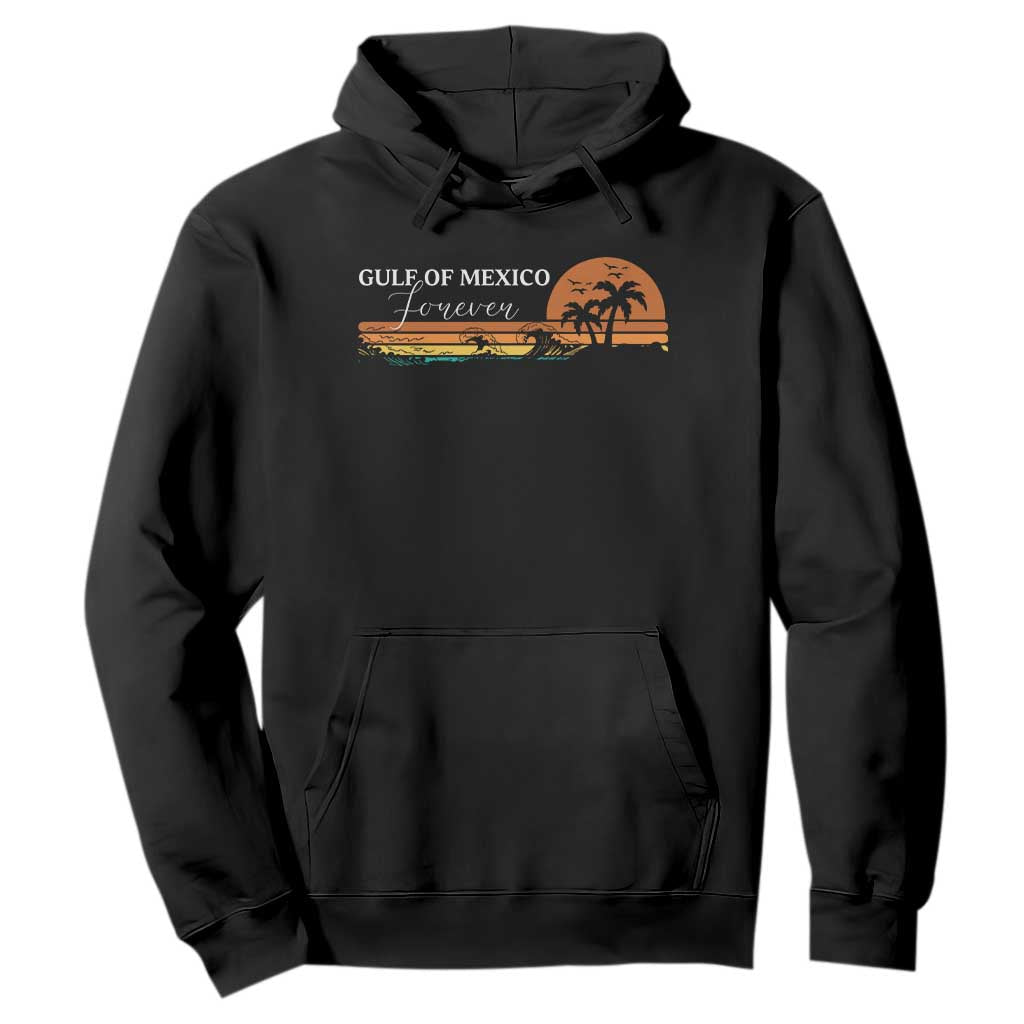 Gulf Of Mexico Forever Hoodie Beach Palm Treen Vintage Retro TS11 Black Print Your Wear
