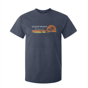 Gulf Of Mexico Forever T Shirt For Kid Beach Palm Treen Vintage Retro TS11 Navy Print Your Wear