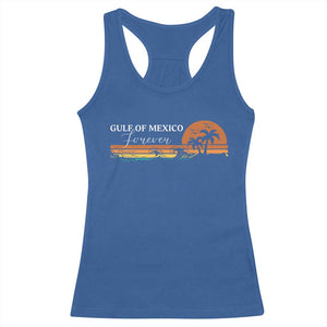 Gulf Of Mexico Forever Racerback Tank Top Beach Palm Treen Vintage Retro TS11 Royal Blue Print Your Wear