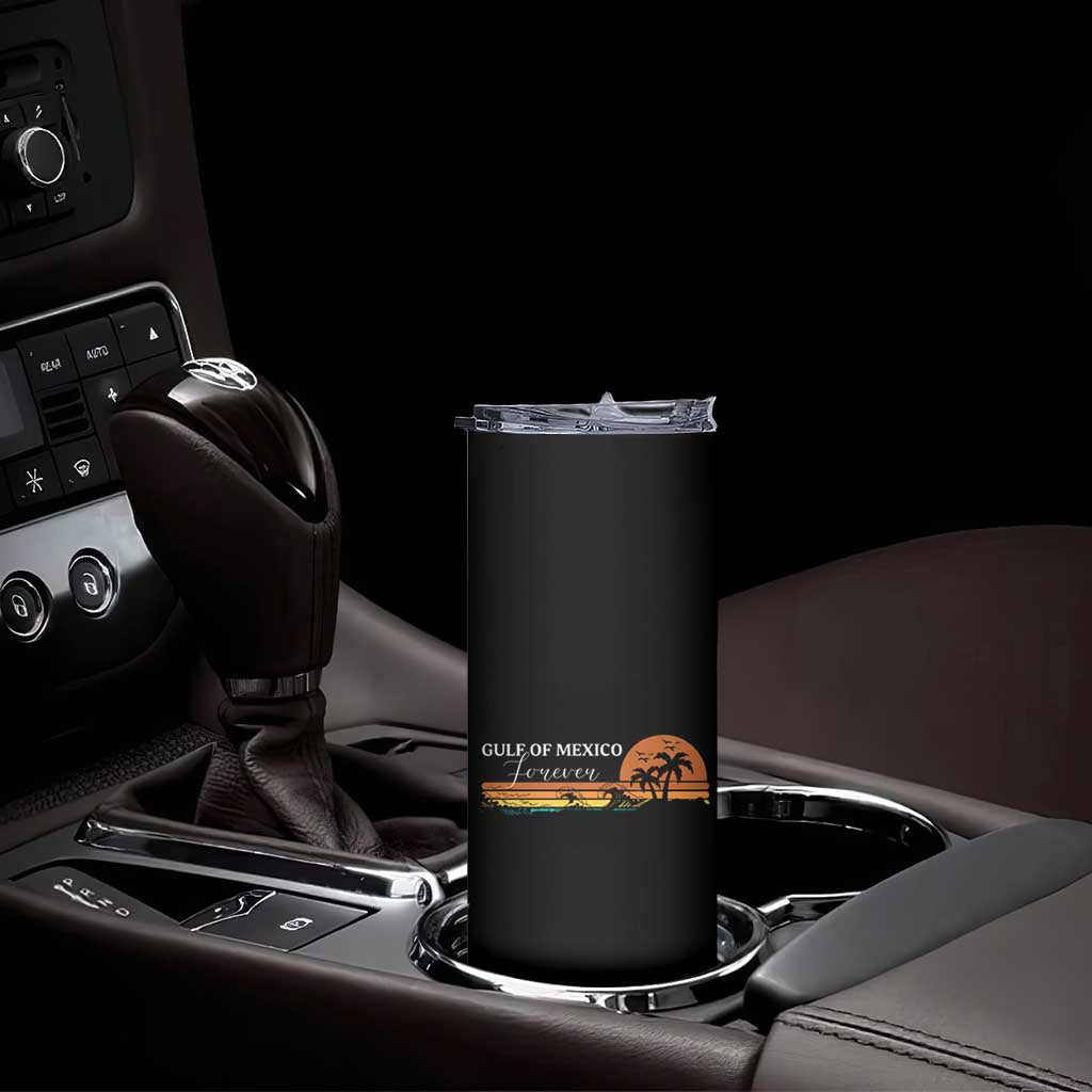 Gulf Of Mexico Forever Skinny Tumbler Beach Palm Treen Vintage Retro TS11 Print Your Wear