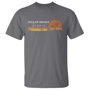 Gulf Of Mexico Forever T Shirt Beach Palm Treen Vintage Retro TS11 Charcoal Print Your Wear