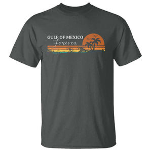 Gulf Of Mexico Forever T Shirt Beach Palm Treen Vintage Retro TS11 Dark Heather Print Your Wear