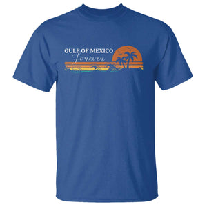 Gulf Of Mexico Forever T Shirt Beach Palm Treen Vintage Retro TS11 Royal Blue Print Your Wear