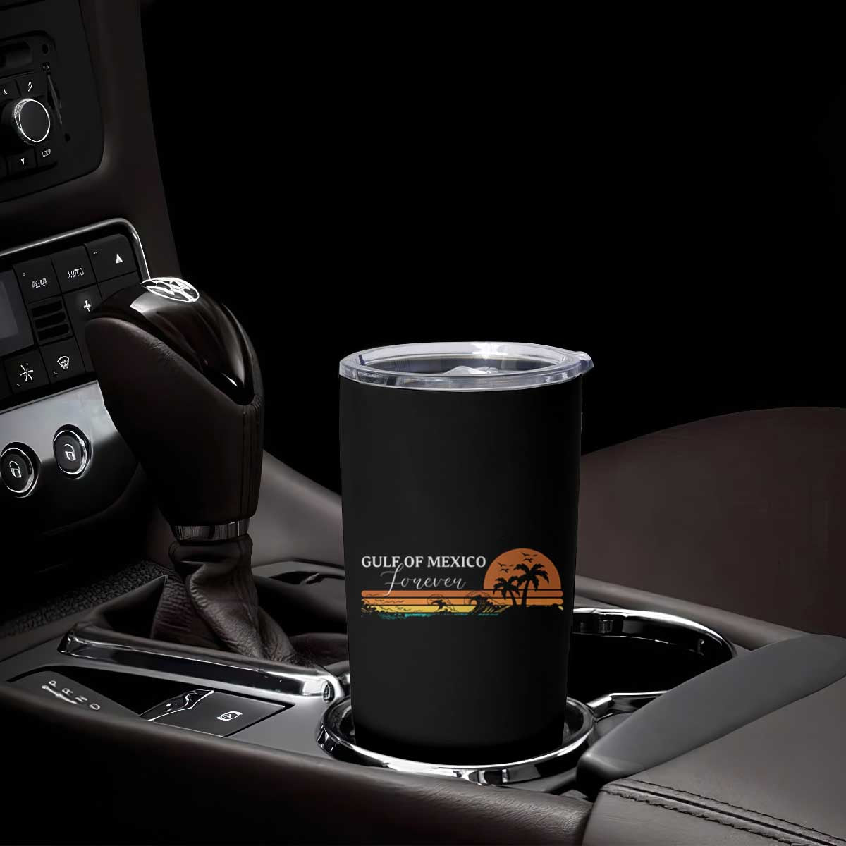 Gulf Of Mexico Forever Tumbler Cup Beach Palm Treen Vintage Retro TS11 Print Your Wear