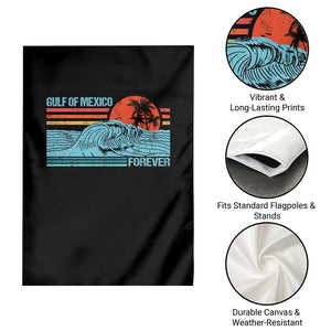 Gulf Of Mexico Forever Garden Flag Vintage Retro Beach Coconut Tree TS11 Print Your Wear
