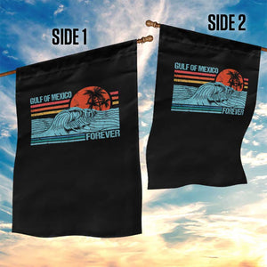 Gulf Of Mexico Forever Garden Flag Vintage Retro Beach Coconut Tree TS11 Print Your Wear
