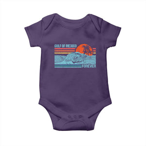 Gulf Of Mexico Forever Baby Onesie Vintage Retro Beach Coconut Tree TS11 Purple Print Your Wear